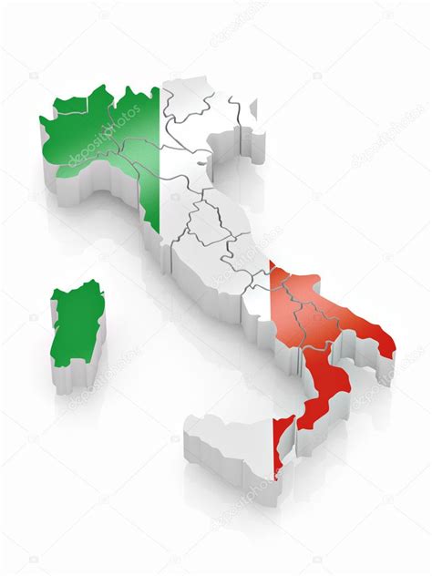 Italian Map Flag