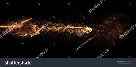 Shot Firearm Explosion Gunpowder On Black Stock Photo 1474029545 ...