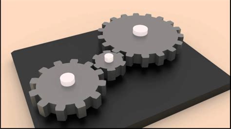 Simple Gear Train Animation using Blender - YouTube