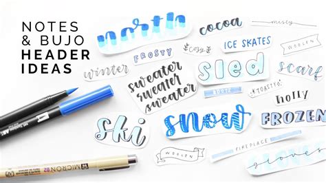 title lettering ideas 💙 with step by step tutorials - YouTube