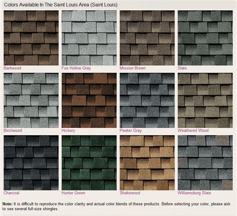 GAF Timberline HD Shingle Colors - Crane Roofing