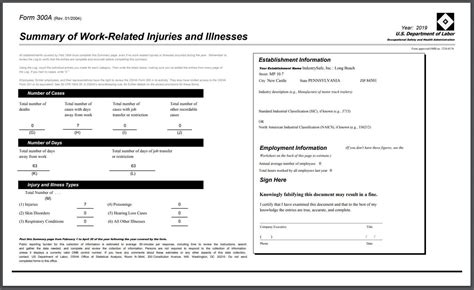 Osha Form 300a Posting Requirements 2023 - Printable Forms Free Online