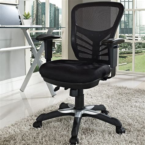 Modway Articulate Ergonomic Mesh Office Chair in Black - Sacramento ...