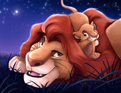 Mufasa and Simba - The Lion King Fan Art (37760701) - Fanpop