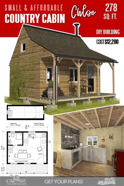 218-small-cabin-plans-Chloe-3 - Craft-Mart