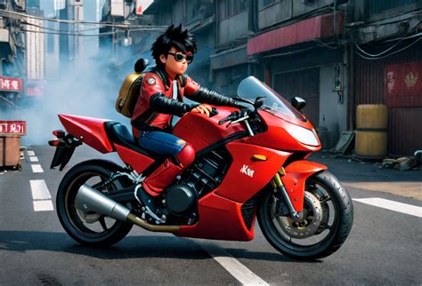 Akira On His Motorcycle Ultrarealistic Photo 8k 92 by mmsopen3 on ...