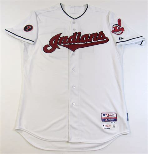 Lot Detail - Game Used Jackie Robinson 42 jersey, Cleveland Indians ...