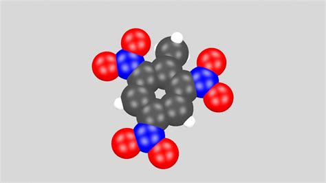 trinitrotoluene chemical 3d ma