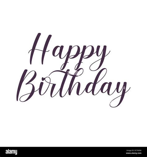 Illustration with the text happy birthday on a white background. Design ...