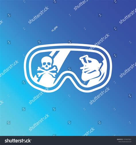 Vector Safety Glasses Warning Symbols Logo Stock Vector (Royalty Free ...