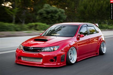 2009, Subaru, Sti, Hatchback, Red, Cars, Modified Wallpapers HD ...