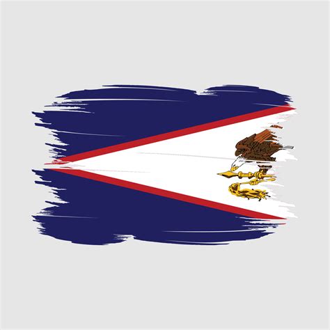 American Samoa Flag Brush Vector Illustration 17437559 Vector Art at ...