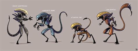 Xenomorph Roster by inkjava on DeviantArt