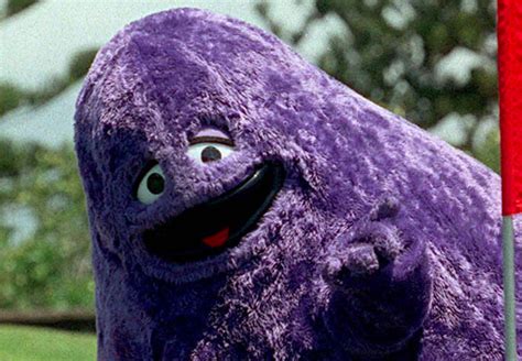 The identity of Grimace, Ronald McDonald's purple pal, finally revealed