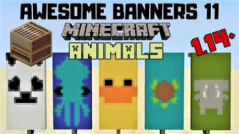 5 AWESOME MINECRAFT BANNER DESIGNS WITH TUTORIAL! #11 [LOOM] - YouTube