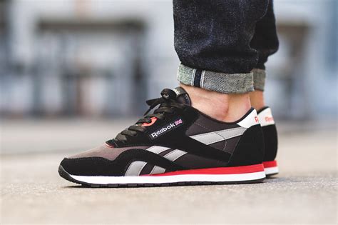 Reebok Classic Nylon Black Grey Red - Sneaker Bar Detroit