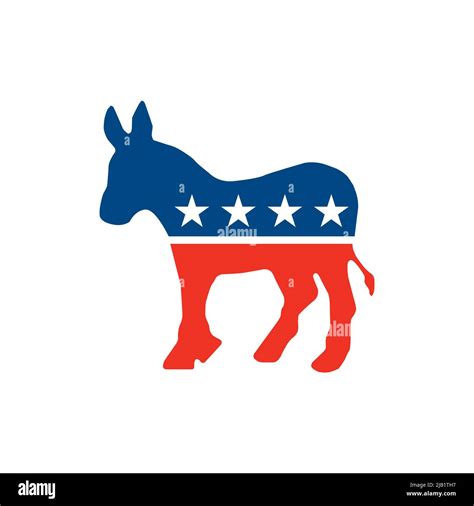 Democrat donkey logo Stock Vector Images - Alamy