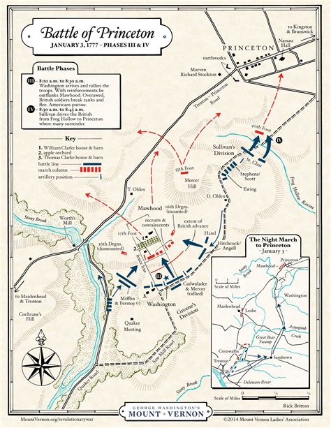 Map: Battle of Princeton, Phases III and IV · George Washington's Mount ...