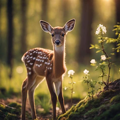 baby deer in a forest by nmmarkowa on DeviantArt