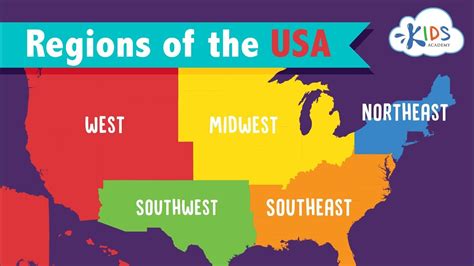 5 Regions Of The United States Map - Map