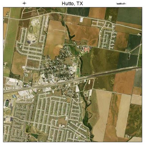 Aerial Photography Map of Hutto, TX Texas