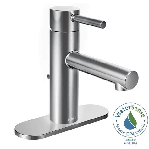 MOEN Align Single Hole 1-Handle Bathroom Faucet in Chrome-6190 - The ...