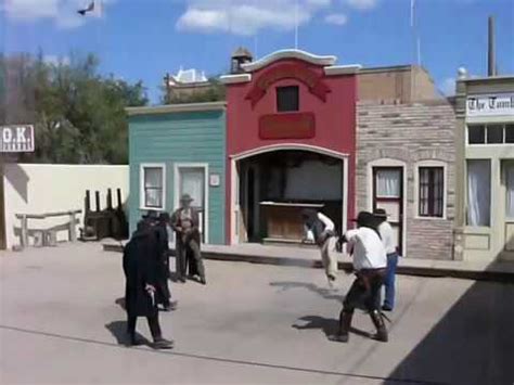 Gunfight at the O.K. Corral....reenactment in Tombstone, Arizona - YouTube