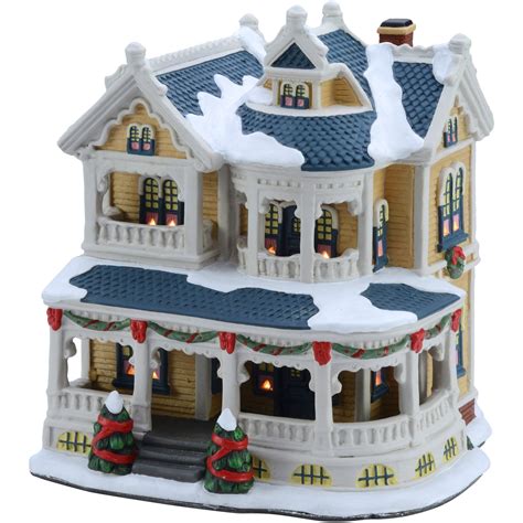 Holiday Time 7.5" Victorian House Christmas Village - Walmart.com ...