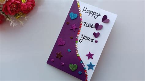 Beautiful Handmade Happy New Year 2019 Card Idea / DIY Greeting Cards ...