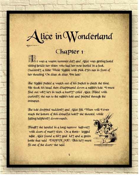 Alice in Wonderland Art Print Alice in Wonderland Wall Art | Etsy