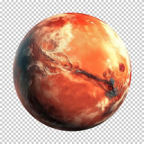 Premium PSD | Mars Planet Concept Isolated on Transparent Background