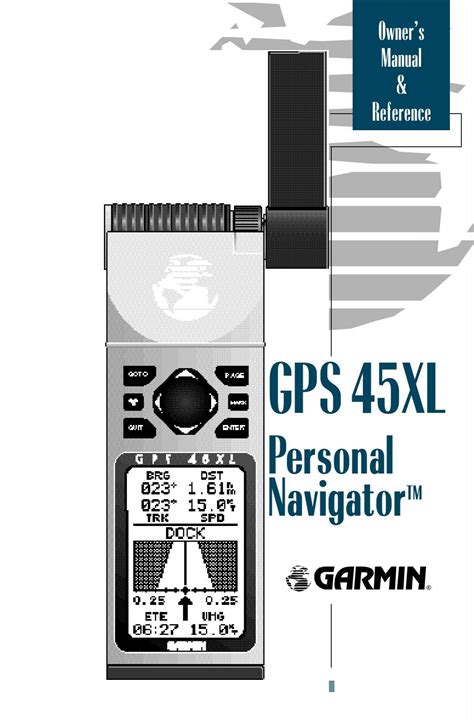 Garmin GPS 45XL - Owner's Manual