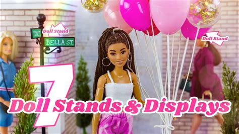 DIY - How to Make 7 Doll Stands & Displays - YouTube