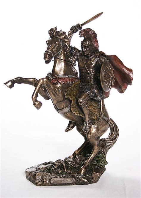 Alexander the Great on Horseback Statue Bronze Finish 13H | Alexander ...