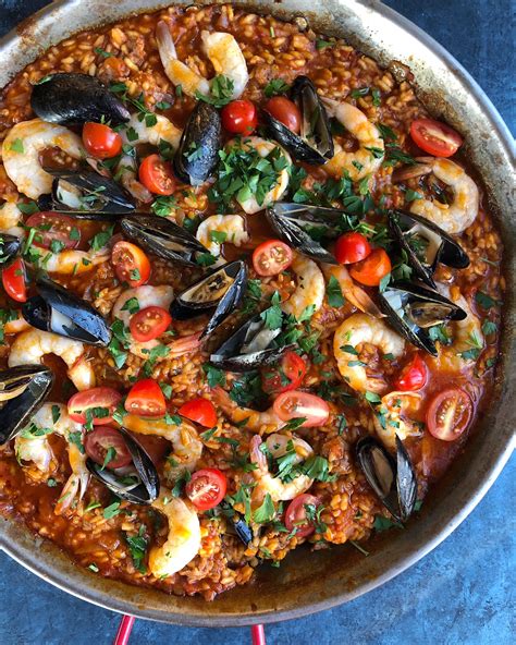 Authentic, Spicy Seafood Paella Recipe with Saffron - Hip Foodie Mom