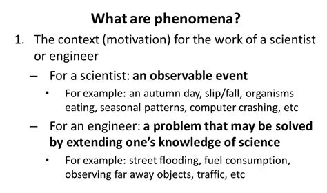 What Are Phenomena?