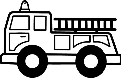 Fire Truck Printable Coloring Pages