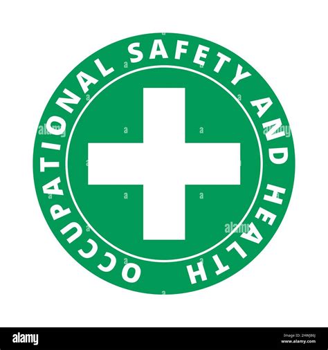 OSH occupational safety and health symbol icon Stock Photo - Alamy