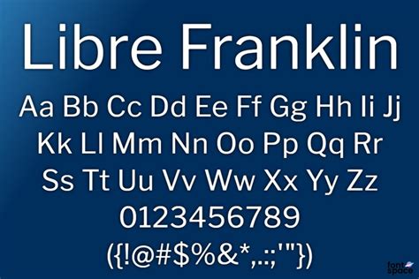 Libre Franklin Font | Pablo Impallari | FontSpace