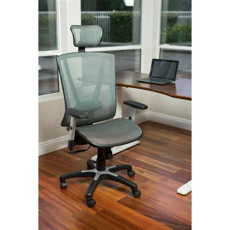 ErgoMax Fully Meshed Ergonomic Height Adjustable Grey Office Chair w ...