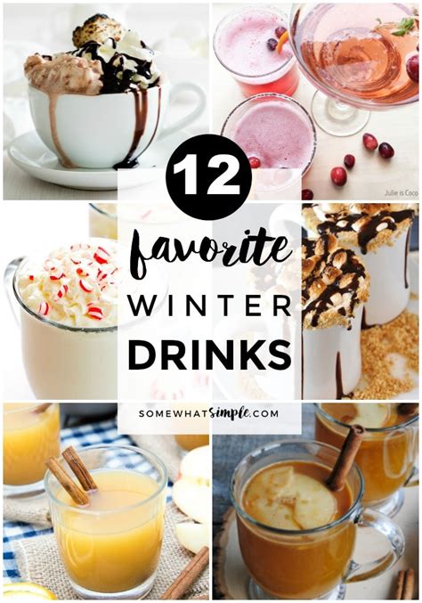 Winter Drinks - 12 Favorite Recipes - Somewhat Simple