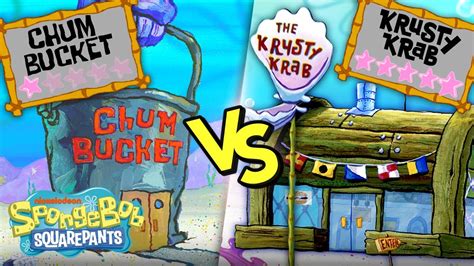 Krusty Krab vs. Chum Bucket - Which Restaurant is Better? 🍔 Kelp ...