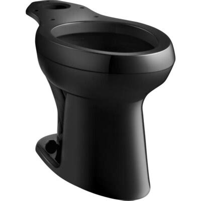 KOHLER Highline Black Black Elongated Chair Height Commercial Toilet ...