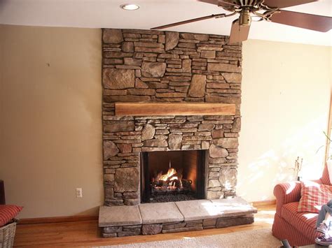 Gas Fireplace Mantels with TV Above