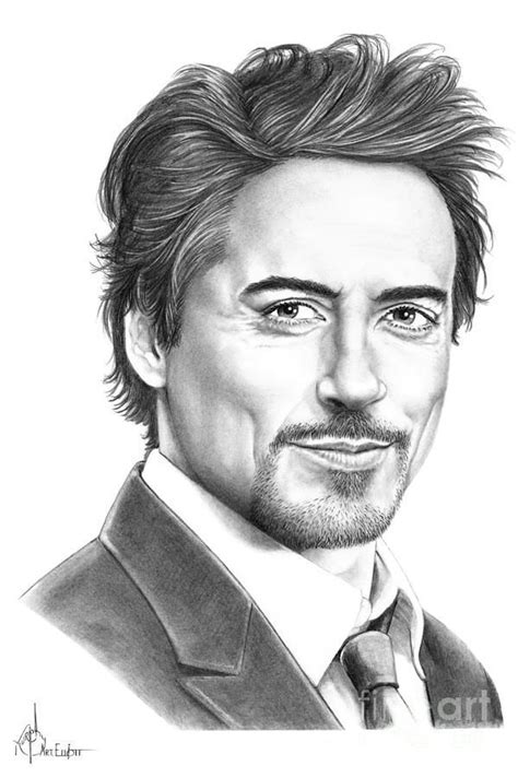 Pencil Drawings of Famous People | Downey Jr. Drawing by Murphy ...