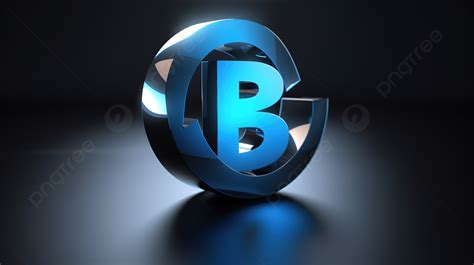 شعار حرف ب أزرق على السطح, تطبيق شعار 3d Behance, صور عالية الدقة, شنس ...