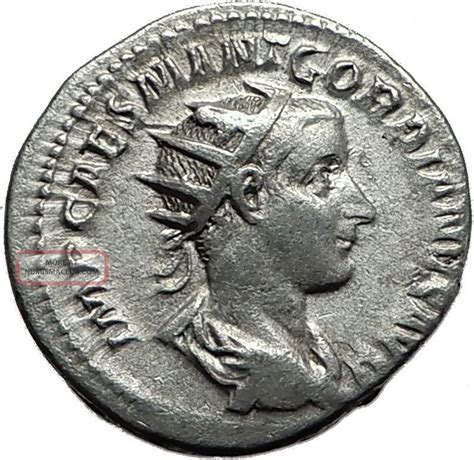 Gordian Iii 238ad Rome Silver Authentic Ancient Roman Coin Pax I59127