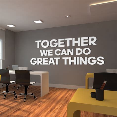 Together 3D Office Wall Decor | Moonwallstickers.com