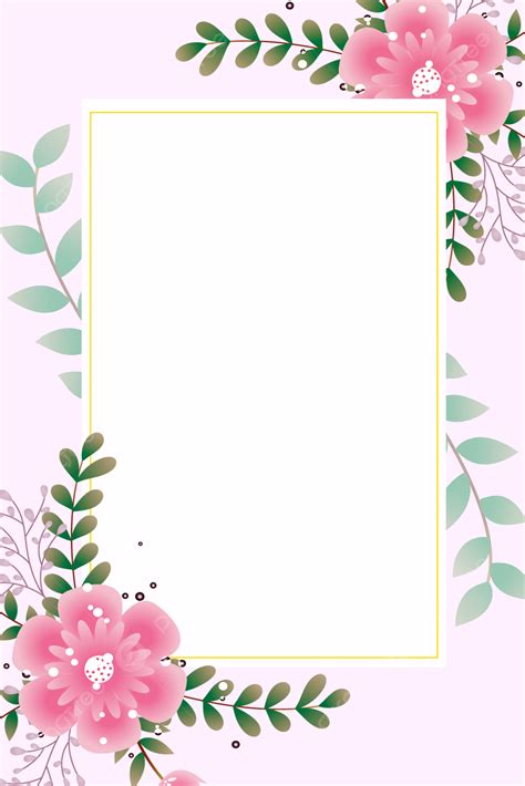 Pink Flower Invitation Card Wedding Invitation Background Wallpaper ...