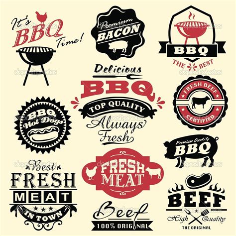 BBQ VECTOR - Google Search | Logo food, Vintage logo, Labels